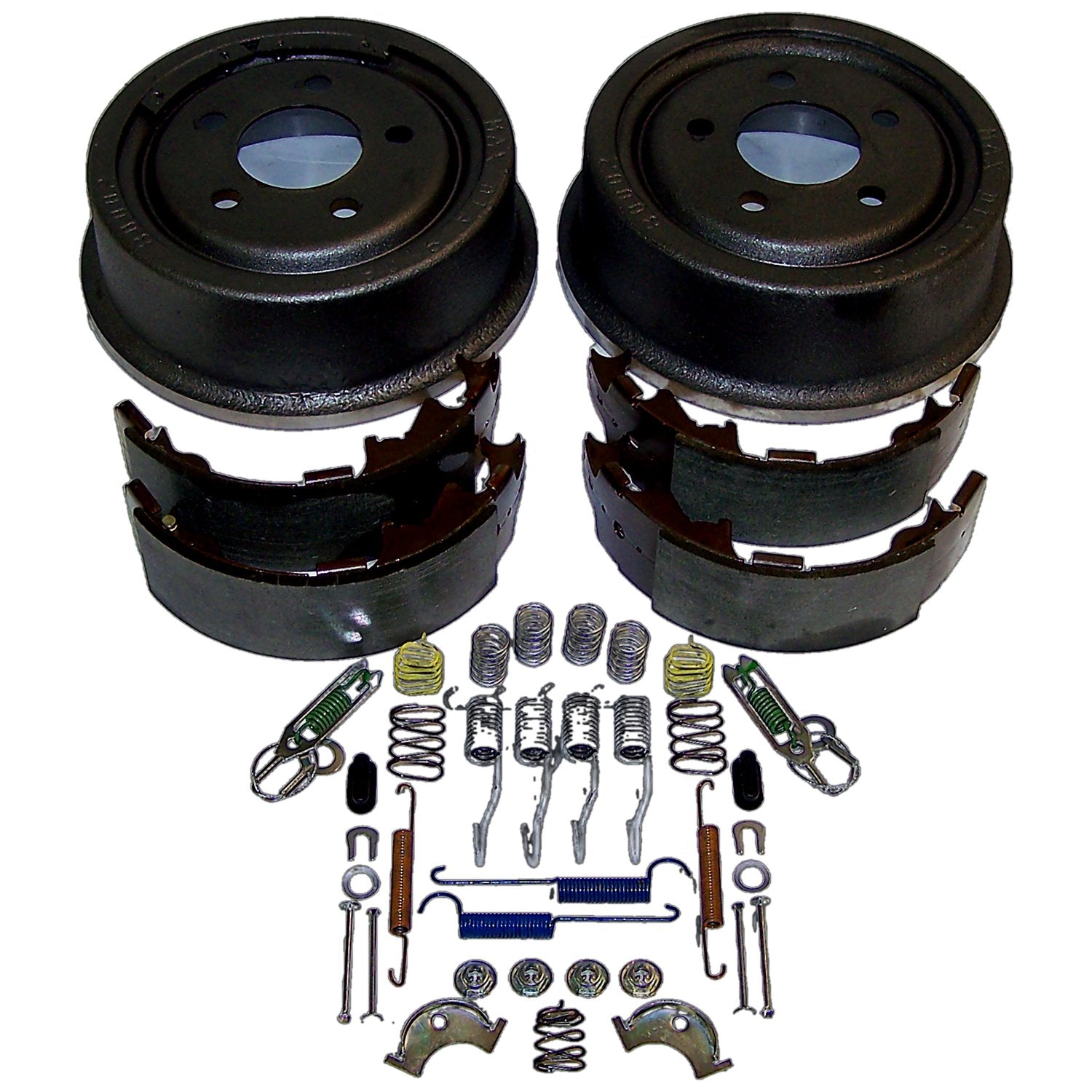 Rear Drum Brake Service Kit 91-00 Jeep YJ, TJ, XJ, MJ w/ 9 Inch X 2-1/2 Inch Drums Crown Automotive-1