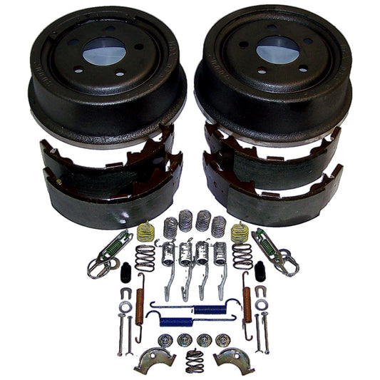 Rear Drum Brake Service Kit 91-00 Jeep YJ, TJ, XJ, MJ w/ 9 Inch X 2-1/2 Inch Drums Crown Automotive-1