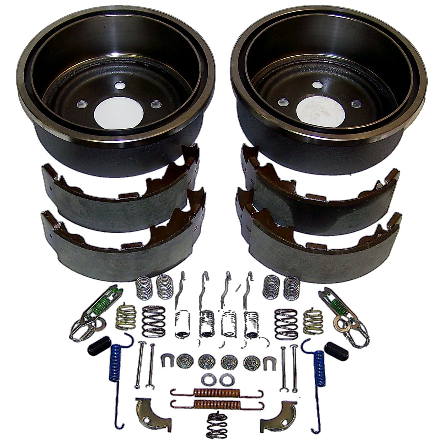 Rear Drum Brake Service Kit for 00-06 TJ Wrangler, XJ Cherokee w/ 9 Inchx2.5 Inch Drums Crown Automotive-1