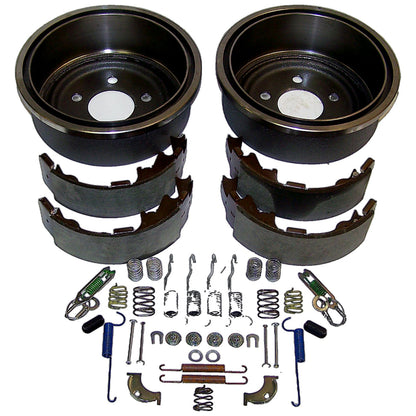 Rear Drum Brake Service Kit for 00-06 TJ Wrangler, XJ Cherokee w/ 9 Inchx2.5 Inch Drums Crown Automotive-1