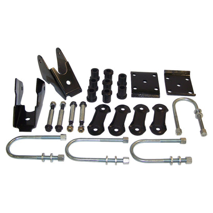 Rear Leaf Spring Mounting Kit for 87-95 Jeep YJ Wrangler w/ Dana 35 Rear Axle Crown Automotive