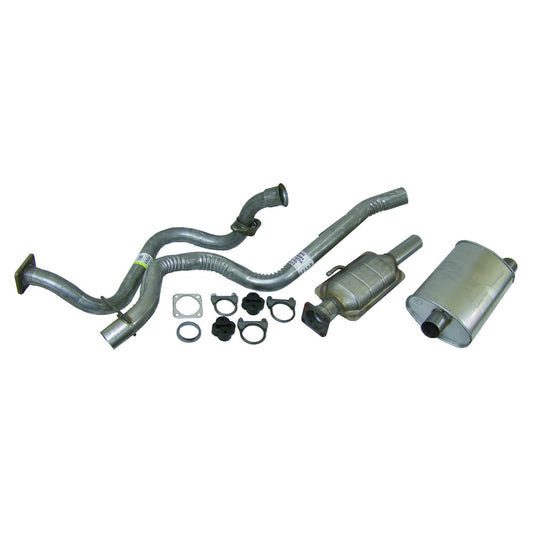 Exhaust Kit for 1991-1992 Jeep YJ Wrangler w/ 4.0L Engine Crown Automotive