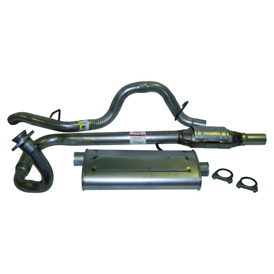 Exhaust Kit for Select 97-00 TJ Jeep Wrangler w/ 2.5L Engine Crown Automotive