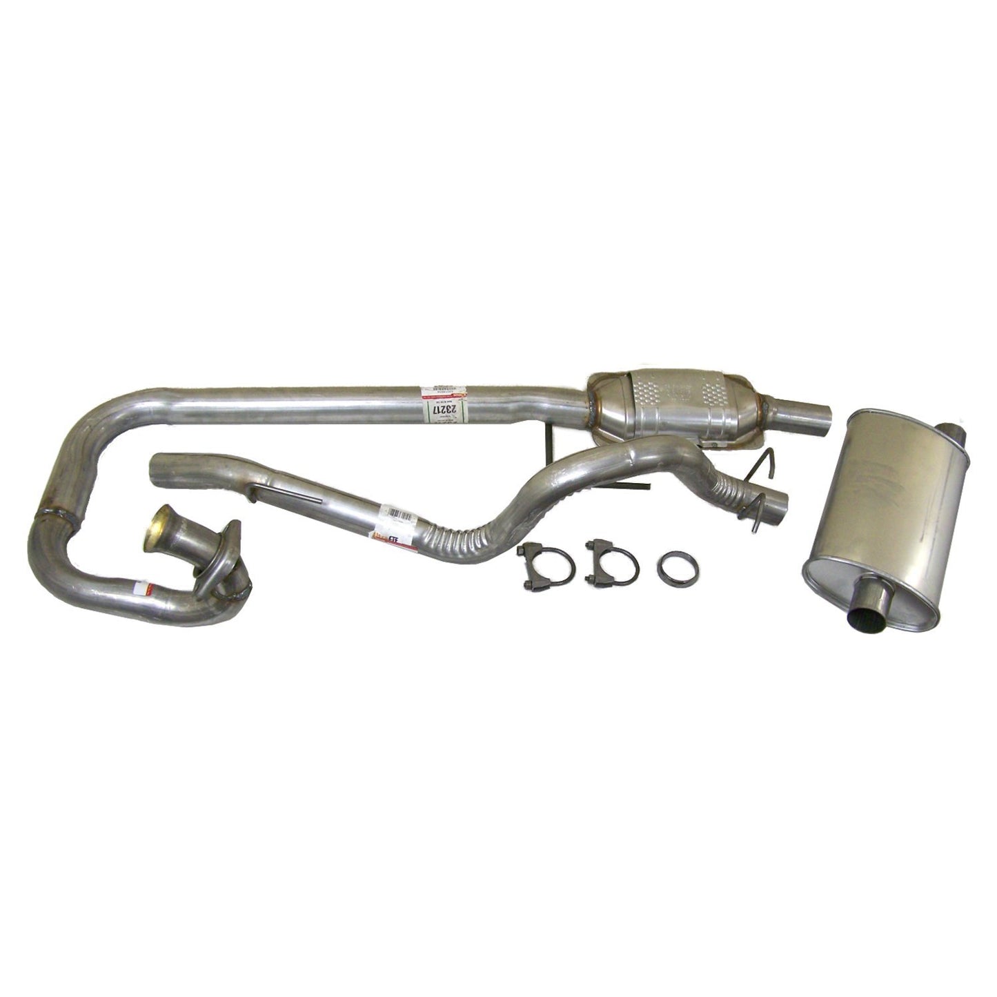 Exhaust Kit for 1997-1999 Jeep TJ Wrangler w/ 4.0L Engine Crown Automotive