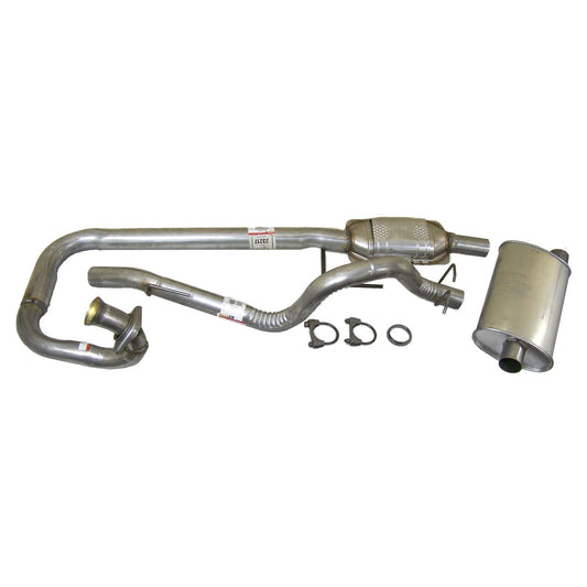 Exhaust Kit for 1997-1999 Jeep TJ Wrangler w/ 4.0L Engine Crown Automotive