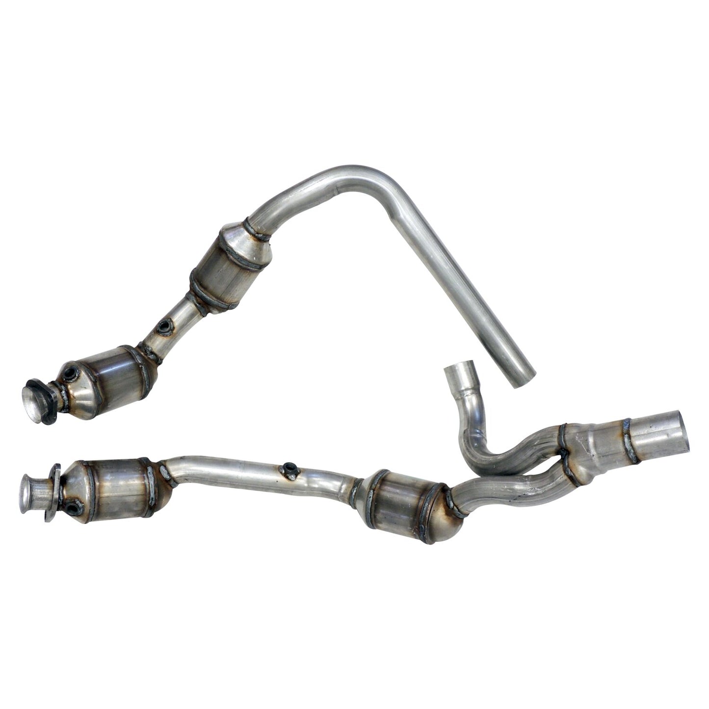 Front Exhaust Pipe w/ 4 Catalytic Converters for 07-11 JK Wrangler w/ 3.8L Eng. Crown Automotive
