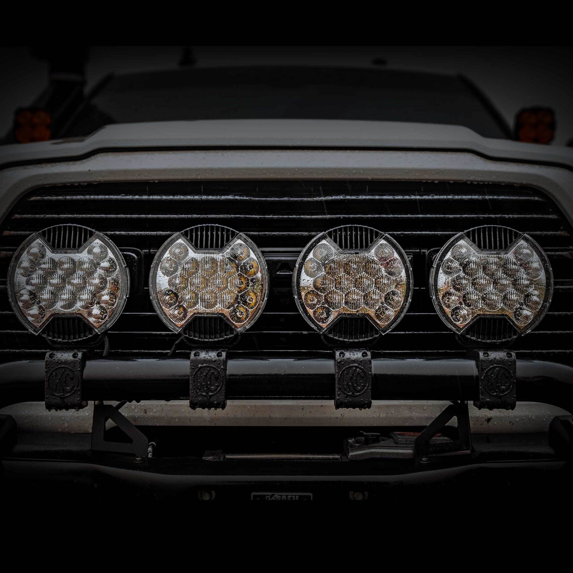SlimLite 8 Inch LED Light Cover KC Hilites-11