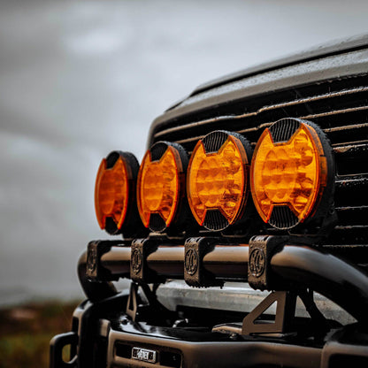 Head Light Cover Light Shield Driving Amber KC Hilites-12