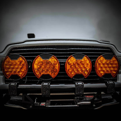 Head Light Cover Light Shield Driving Amber KC Hilites-10