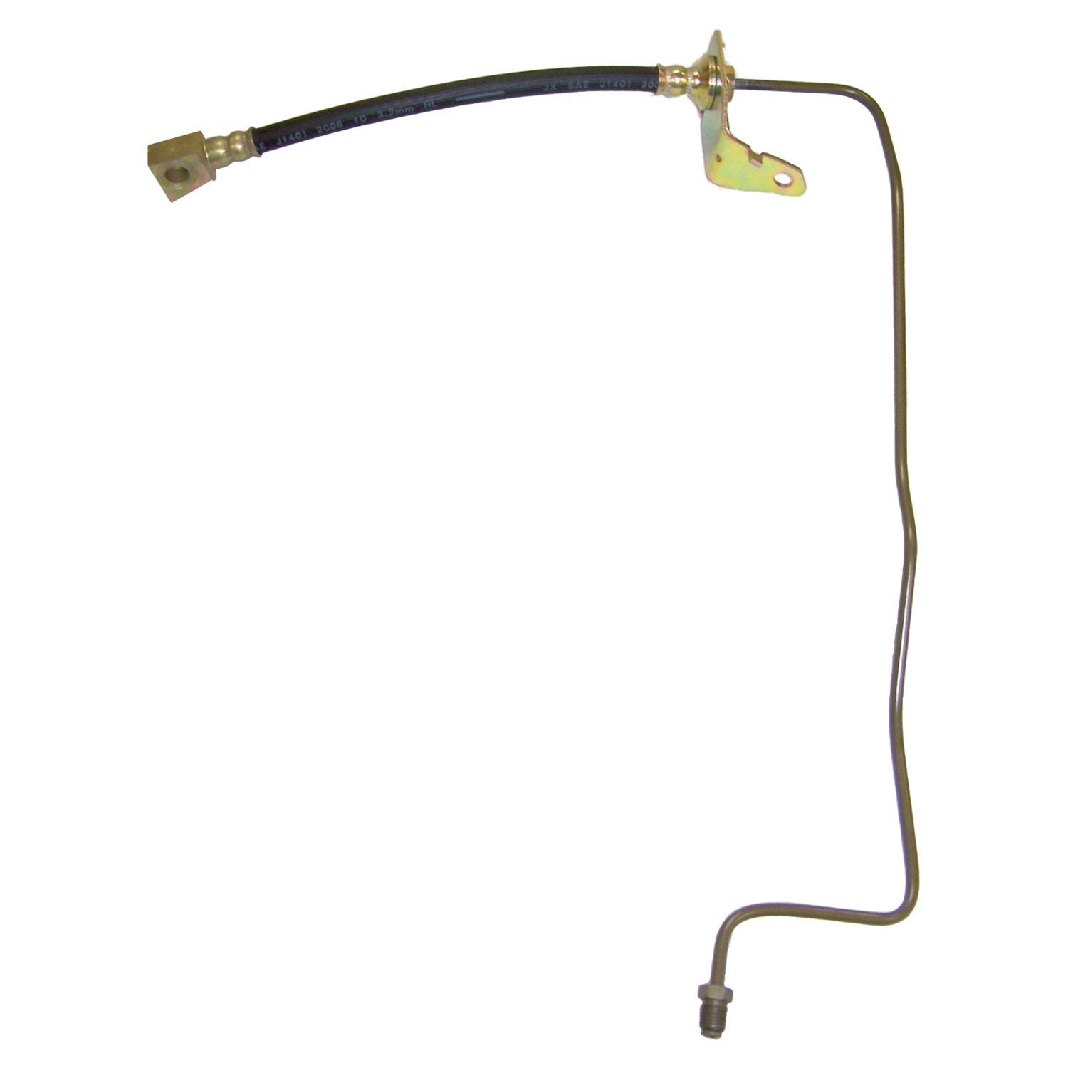Left Rear Brake Hose for 2003-2006 Jeep TJ Wrangler w/ Disc Brakes Crown Automotive