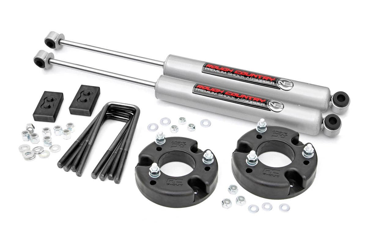 Rough Country 2 Inch Leveling Kit w/Shocks 09-20 F-150 Rough Country