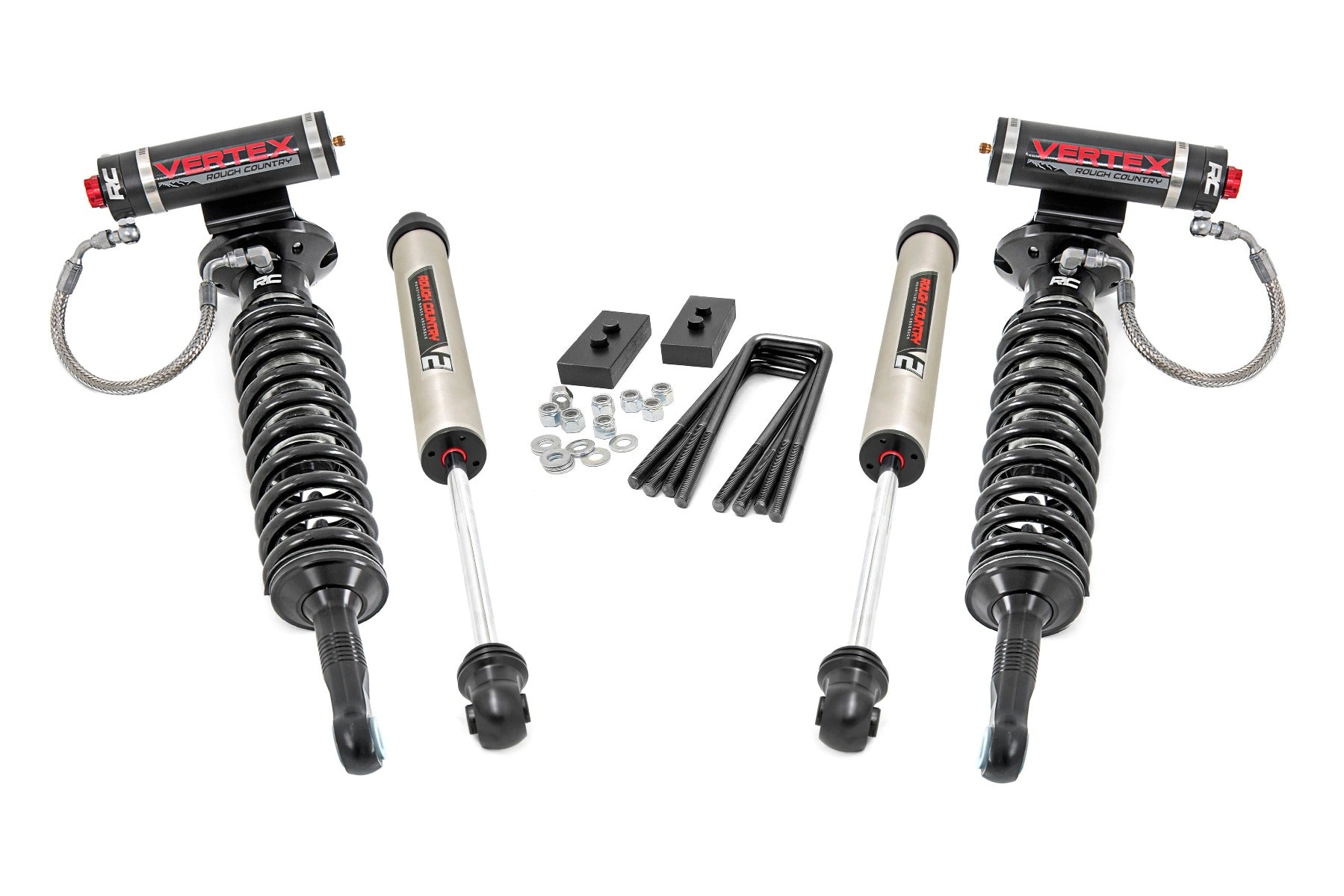 Rough Country 2 Inch Ford Leveling Lift Kit Vertex and V2 09-13 Ford F-150 Rough Country