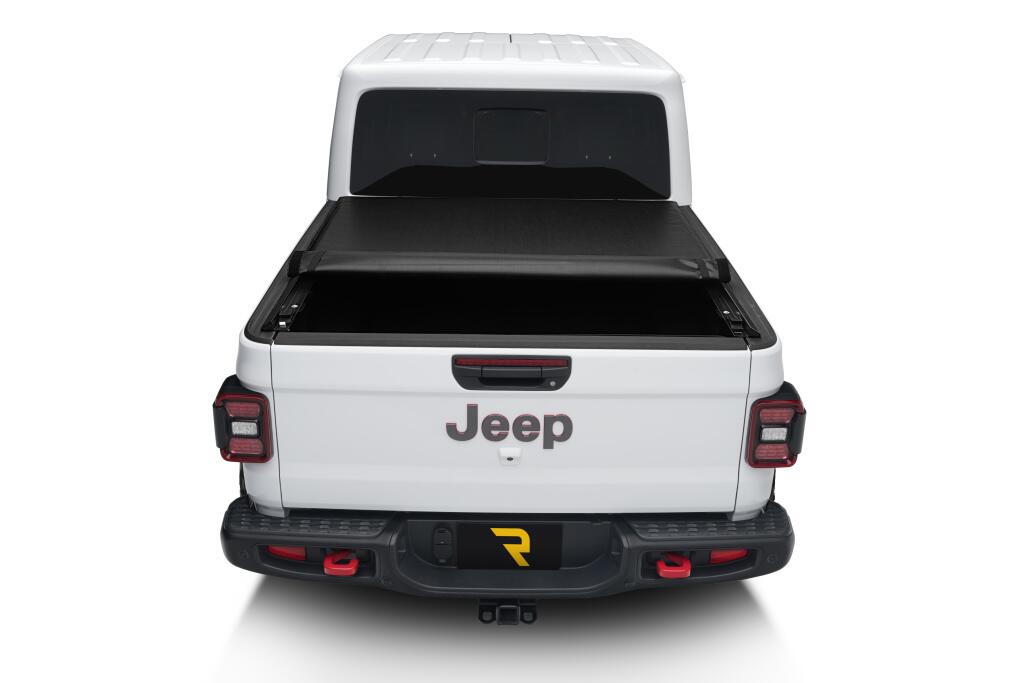 Lo Pro Tonneau Cover Black 2020-2025 Jeep Gladiator with or without Trail Rail System Truxedo-8