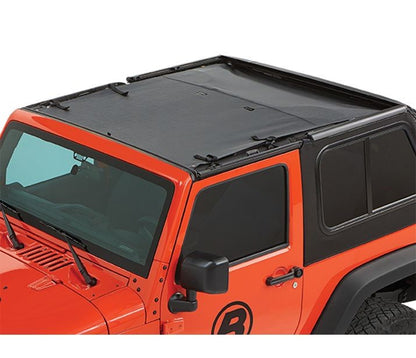 Sun Extended Safari Style Bikini Top For Jeep 2007-2018 Wrangler JK 2 Door Bestop