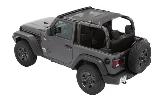 Sun Extended Safari Style Bikini Top For Jeep 2018-Current Wrangler JL 2 Door Bestop