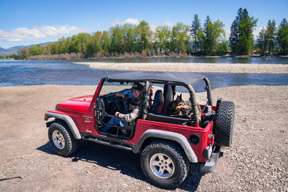 Jeep Bikini Top Header Safari Bikini Tops For Jeep 1997-2002 Wrangler TJ Bestop-13