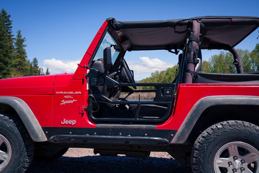 Jeep Bikini Top Header Safari Bikini Tops For Jeep 1997-2002 Wrangler TJ Bestop