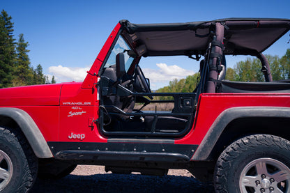 Jeep Bikini Top Header Safari Bikini Tops For Jeep 1997-2002 Wrangler TJ Bestop
