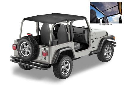 Jeep Bikini Top Header Safari Bikini Tops For Jeep 2003-2006 Wrangler TJ Bestop-1