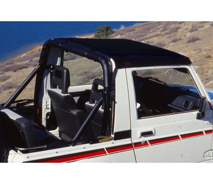 GEO Tracker/Suzuki Sidekick Bikini Top Strapless Standard Targa Style Bikini Top For Geo/Suzuki 1995-1998 Tracker/Sidekick Black Denim Bestop-1