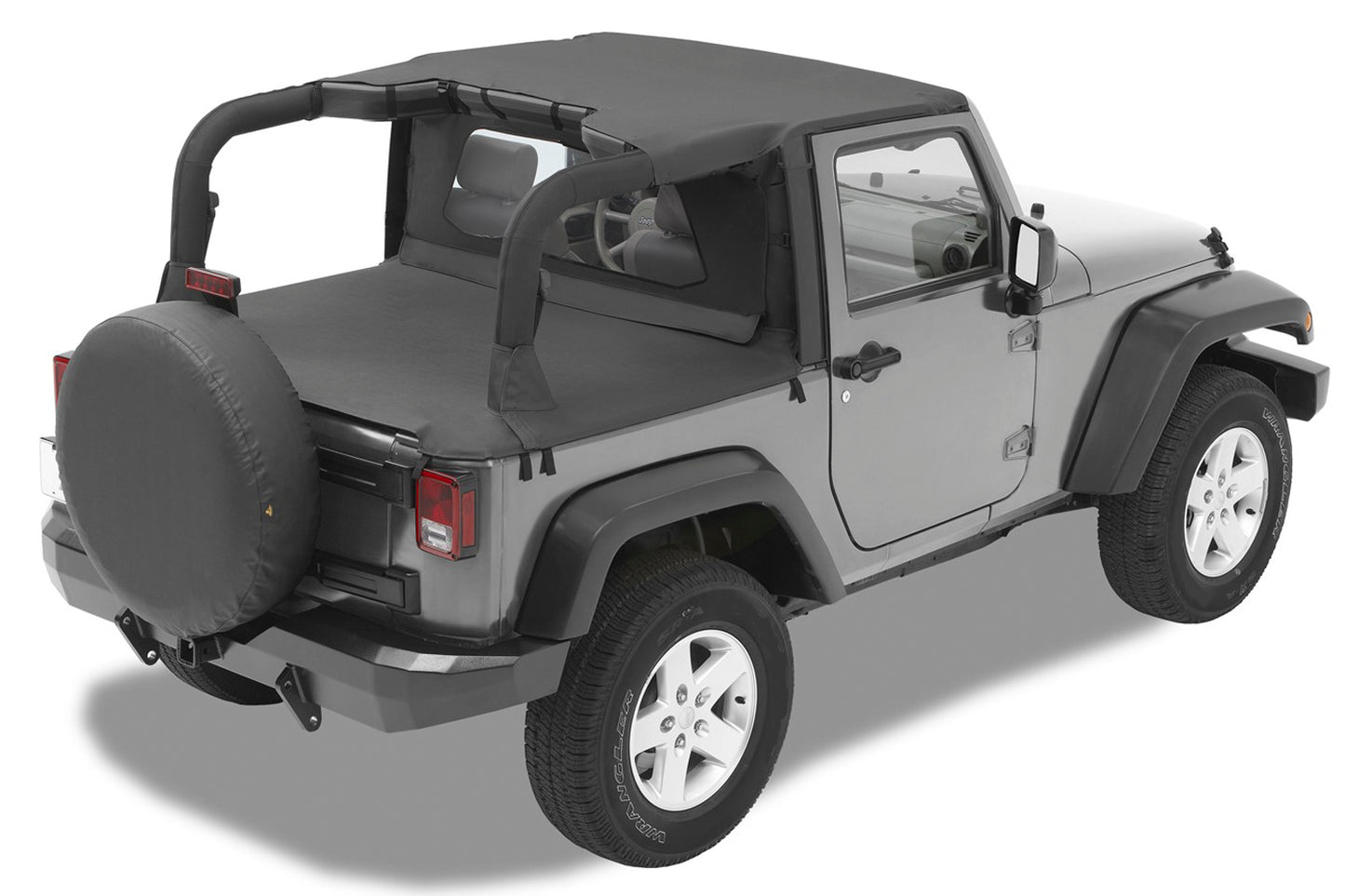 Jeep Bikini Top Header Targa Bikini Tops For Jeep 2007-2009 Wrangler JK 2 Door Bestop-1