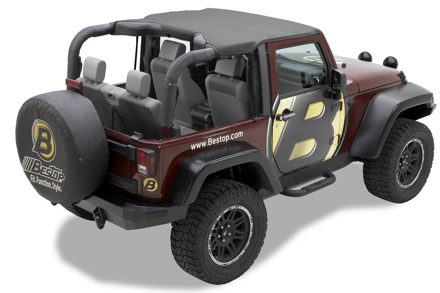 Jeep Bikini Top Header Targa Bikini Tops For Jeep 2007-2009 Wrangler JK 2 Door Bestop