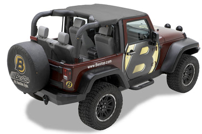 Jeep Bikini Top Header Targa Bikini Tops For Jeep 2007-2009 Wrangler JK 2 Door Bestop
