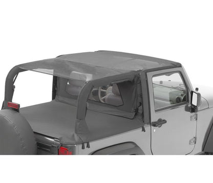 Jeep Bikini Top Header Safari Cable Style Bikini Tops For Jeep 2010-2018 Wrangler JK 2 Door Bestop-1