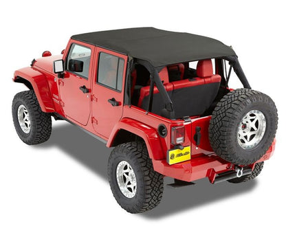 Jeep Bikini Top Header Safari Cable Style Bikini Tops For Jeep 2010-2018 Wrangler JK 4 Door Bestop