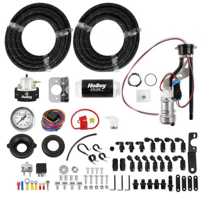 Fox Body Fuel System Kits Fits 1986-1993 Ford Mustang, -8AN Kit Holley