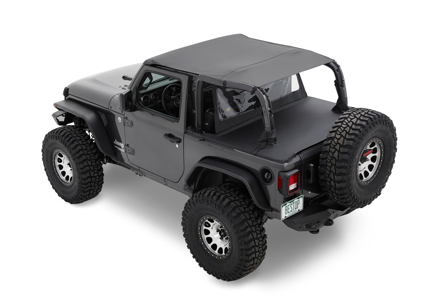 Jeep Bikini Top Header Safari Bikini Tops For Jeep 2010-2018 Wrangler JK 2 Door Bestop
