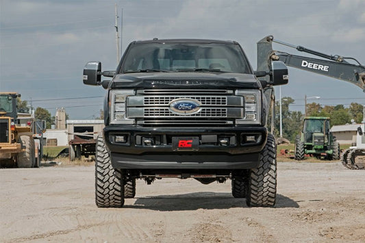 6 Inch Ford 4-Link Suspension Lift Kit 3.5 Inch Axle Diam 17-19 F-250 4WD Diesel w/o Overloads Rough Country