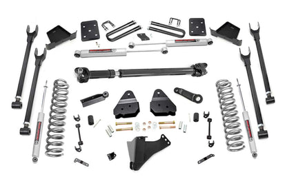 6 Inch Ford 4-Link Suspension Lift Kit w/Front Drive Shaft 17-19 F-250 4WD Diesel Rough Country