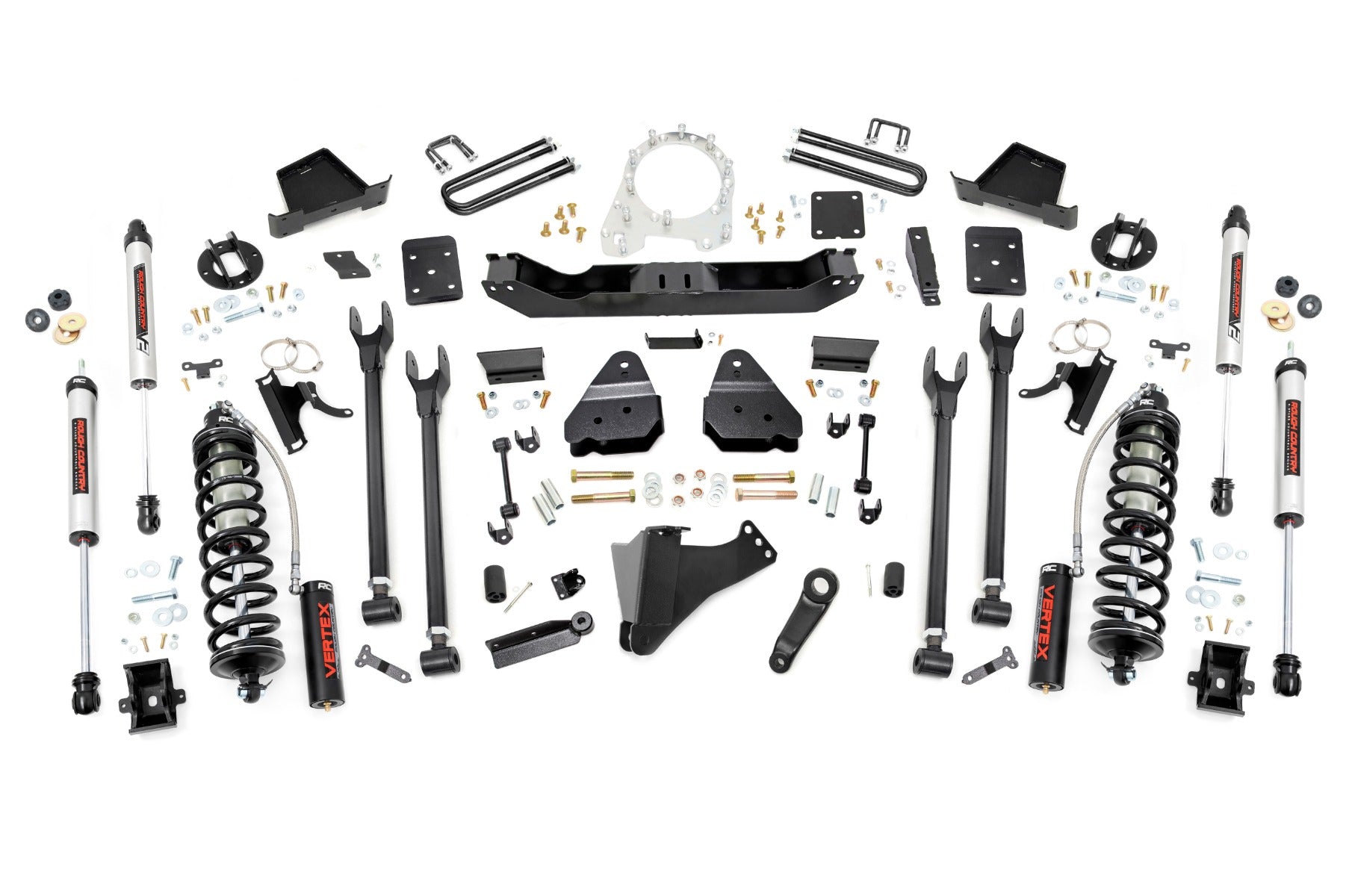 6 Inch Lift Kit 4-Link No OVLD C/O V2 Ford F-250/F-350 Super Duty (17-22) Rough Country