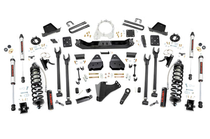 6 Inch Lift Kit 4-Link No OVLD C/O V2 Ford F-250/F-350 Super Duty (17-22) Rough Country