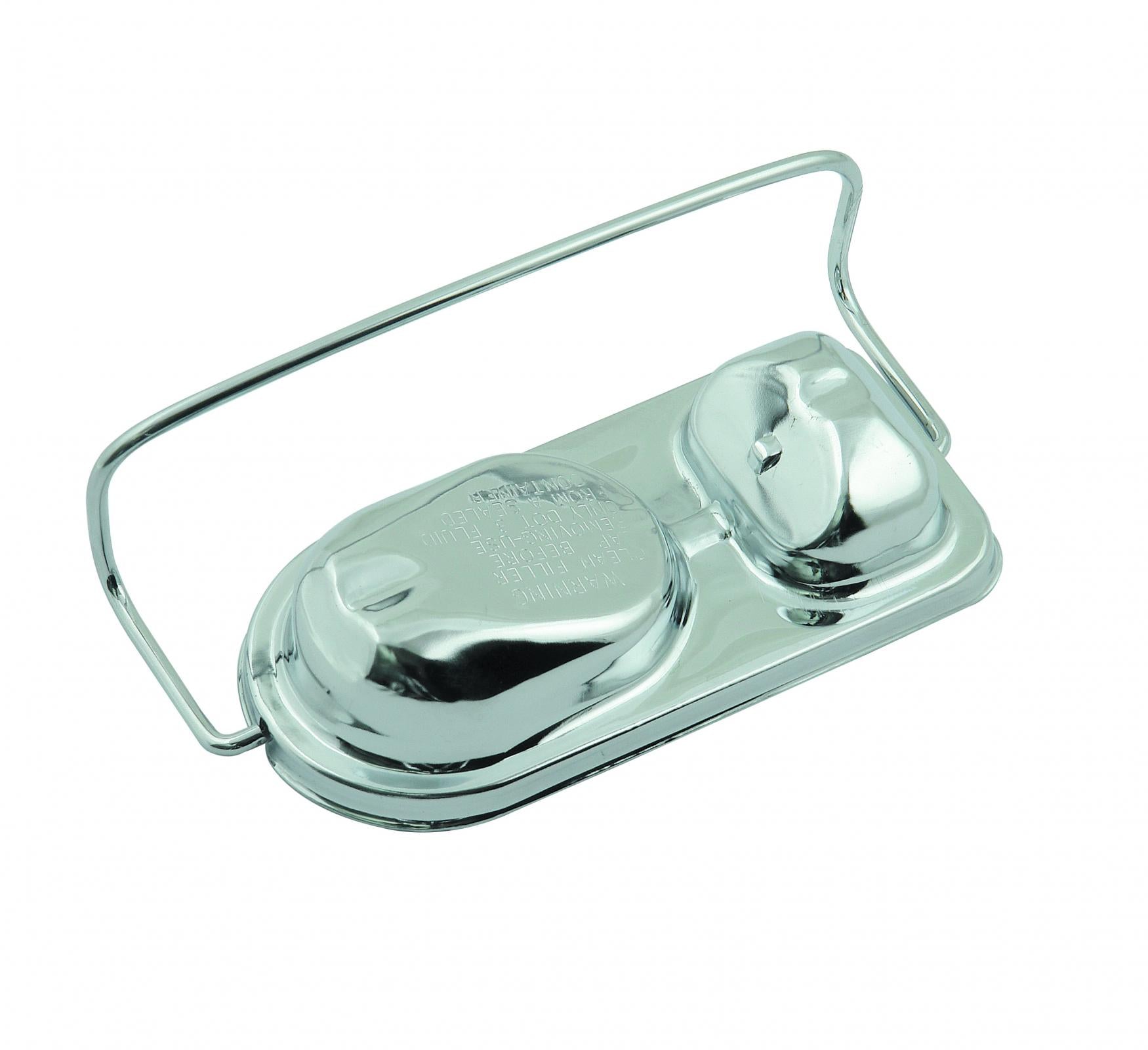 Chrome Master Cylinder Cover For Ford and 1968-1970 AMC with Factory Power Brakes & 4-Piston Calipers Mr Gasket