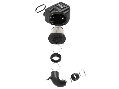 Quantum Cold Air Intake System w/ Pro Dry S Filter Dodge Diesel Trucks 94-02 L6-5.9L (td) aFe Power-4