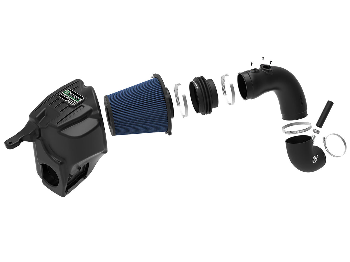 Quantum Cold Air Intake System w/ Pro 5R Filter Dodge Ram Diesel Trucks 13-18 L6-6.7L (td) aFe Power-4
