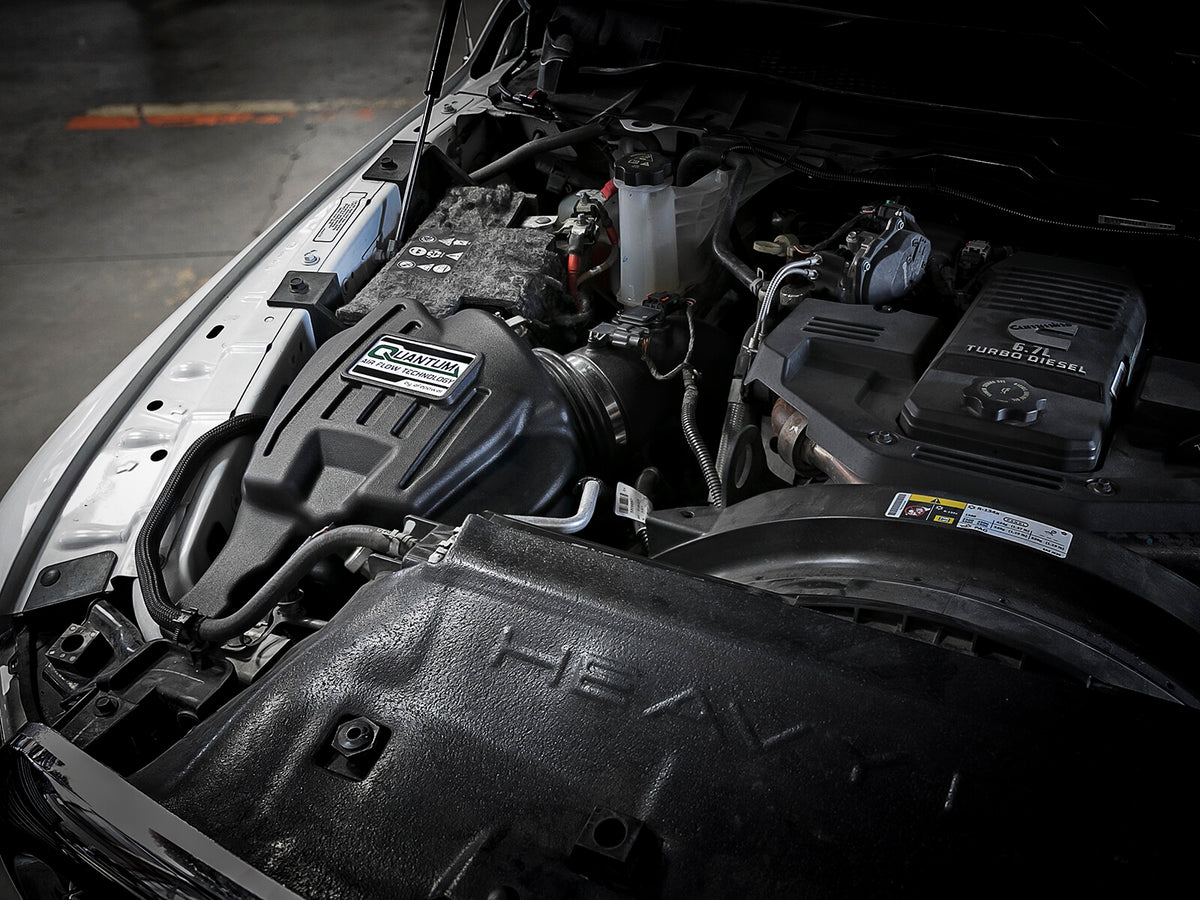 Quantum Cold Air Intake System w/ Pro 5R Filter Dodge Ram Diesel Trucks 13-18 L6-6.7L (td) aFe Power-6