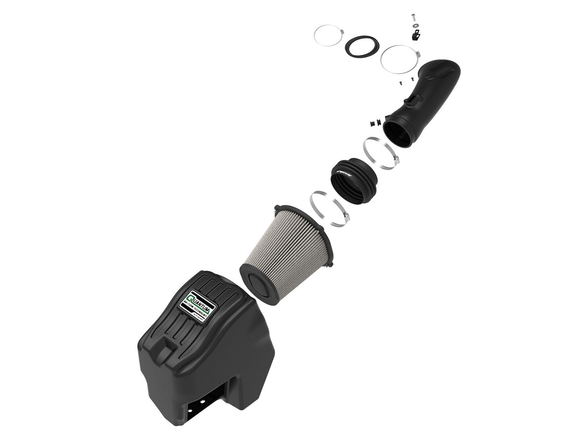 Quantum Cold Air Intake System w/ Pro Dry S Filter Ford Diesel Trucks 11-16 V8-6.7L (td) aFe Power-1