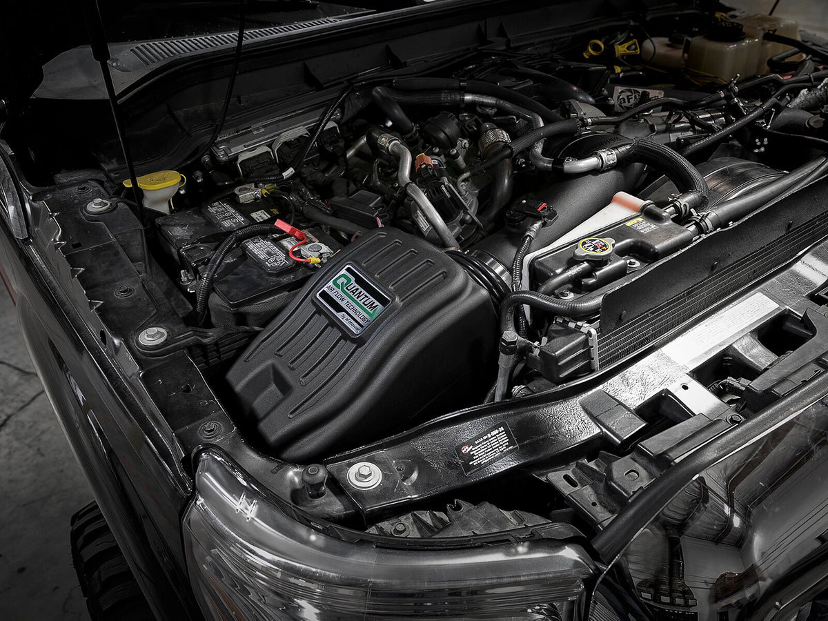 Quantum Cold Air Intake System w/ Pro 5R Filter Ford Diesel Trucks 11-16 V8-6.7L (td) aFe Power-6