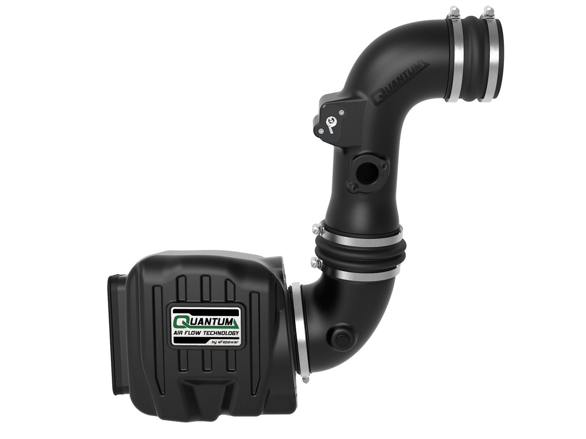 Quantum Cold Air Intake System w/ Pro Dry S Filter GM Diesel Trucks 11-16 V8-6.6L (td) Lml aFe Power-3