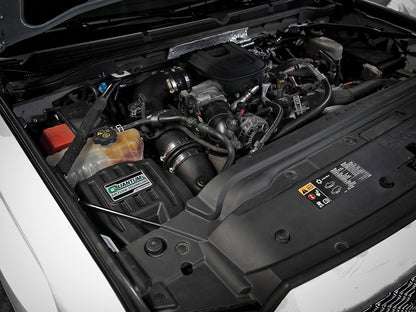 Quantum Cold Air Intake System w/ Pro Dry S Filter GM Diesel Trucks 11-16 V8-6.6L (td) Lml aFe Power-5