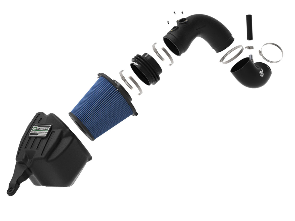Quantum Cold Air Intake System w/ Pro 5R Filter Dodge Ram Diesel Trucks 10-12 L6-6.7L (td) aFe Power-1