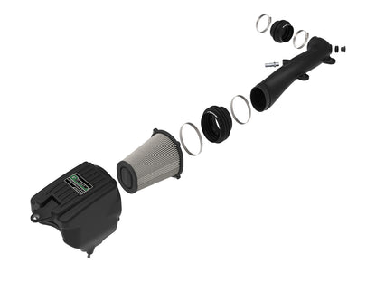 Quantum Cold Air Intake System w/ Pro Dry S Filter Jeep Wrangler (Jl)/Gladiator (Jt) 18-26 V6-3.6L aFe Power-1