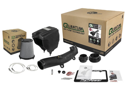 Quantum Cold Air Intake System w/ Pro Dry S Filter Jeep Wrangler (Jl)/Gladiator (Jt) 18-26 V6-3.6L aFe Power-2
