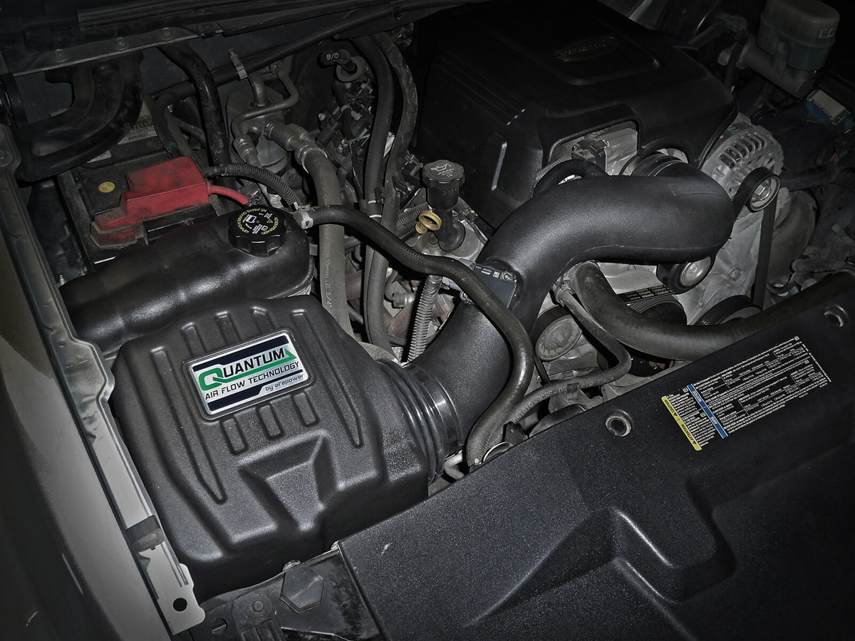 Quantum Cold Air Intake System w/ Pro 5R Filter GM Silverado/Sierra 09-13 V8-4.8/5.3/6.2L aFe Power-5