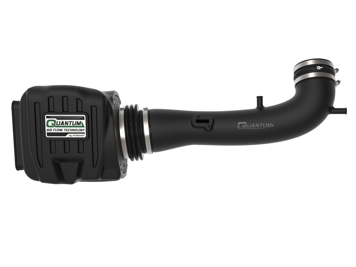 Quantum Cold Air Intake System w/ Pro Dry S Filter GM Silverado/Sierra 1500 14-19 V8-5.3/6.2L aFe Power-4