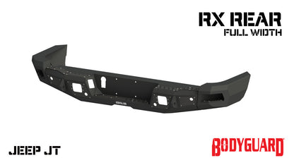 2020-2025 Jeep Gladiator Rear Bumper Full width Sensor Cutouts Reverse Light Cutouts Bodyguard Bumpers-4