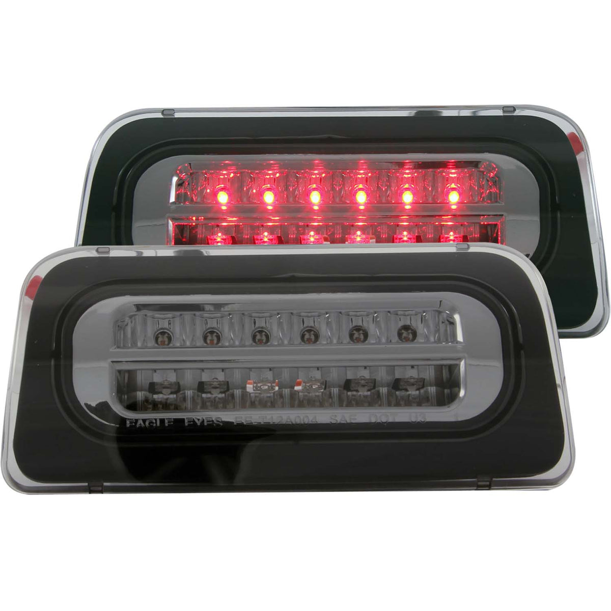 Center High Mount Stop Light LED Smoke Lens Does Not Fit Extended Cab Or Crew Cab Models S10/Sonoma 1994-2004 AnzoUSA